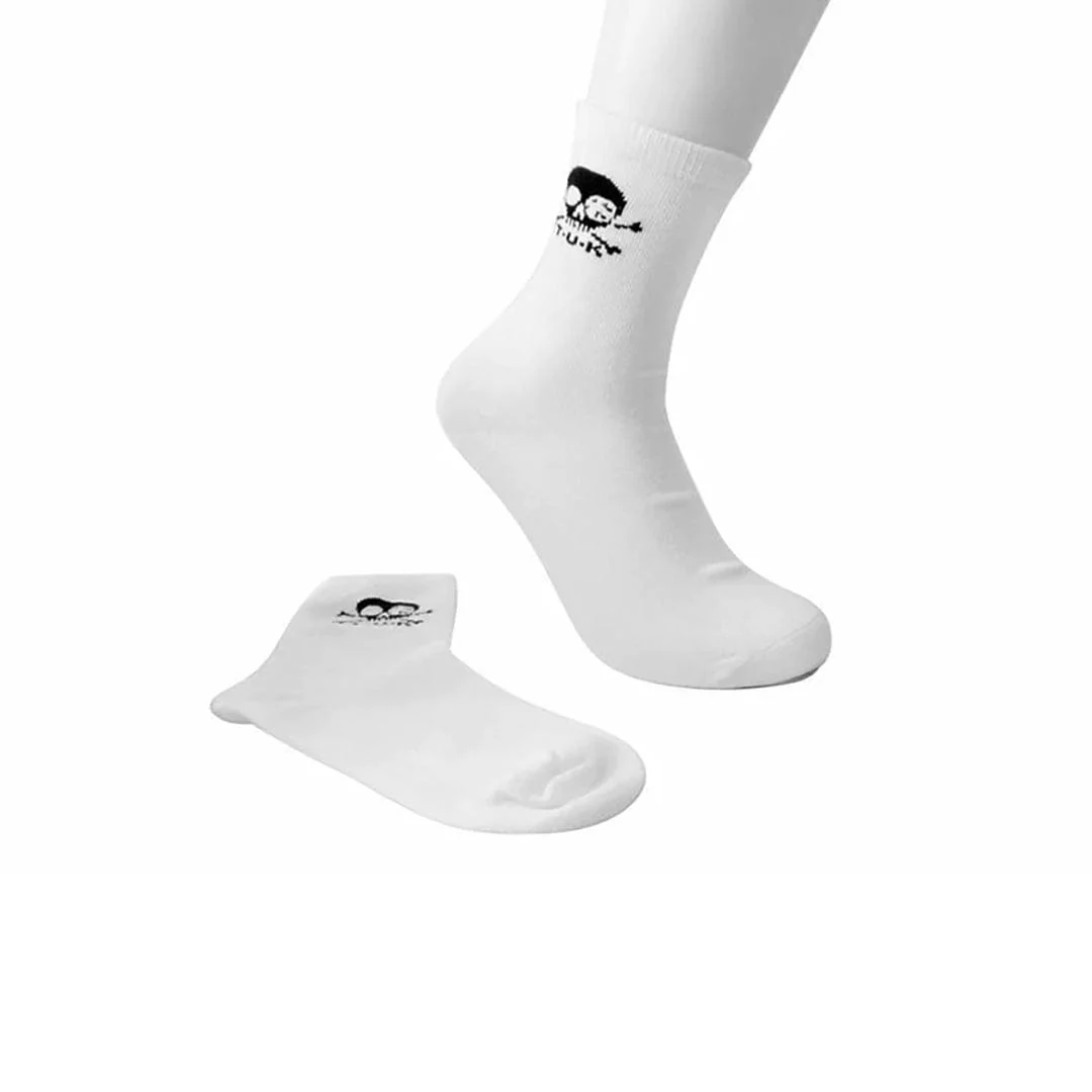 Crew Sock White T.U.K. Skull - Image 3