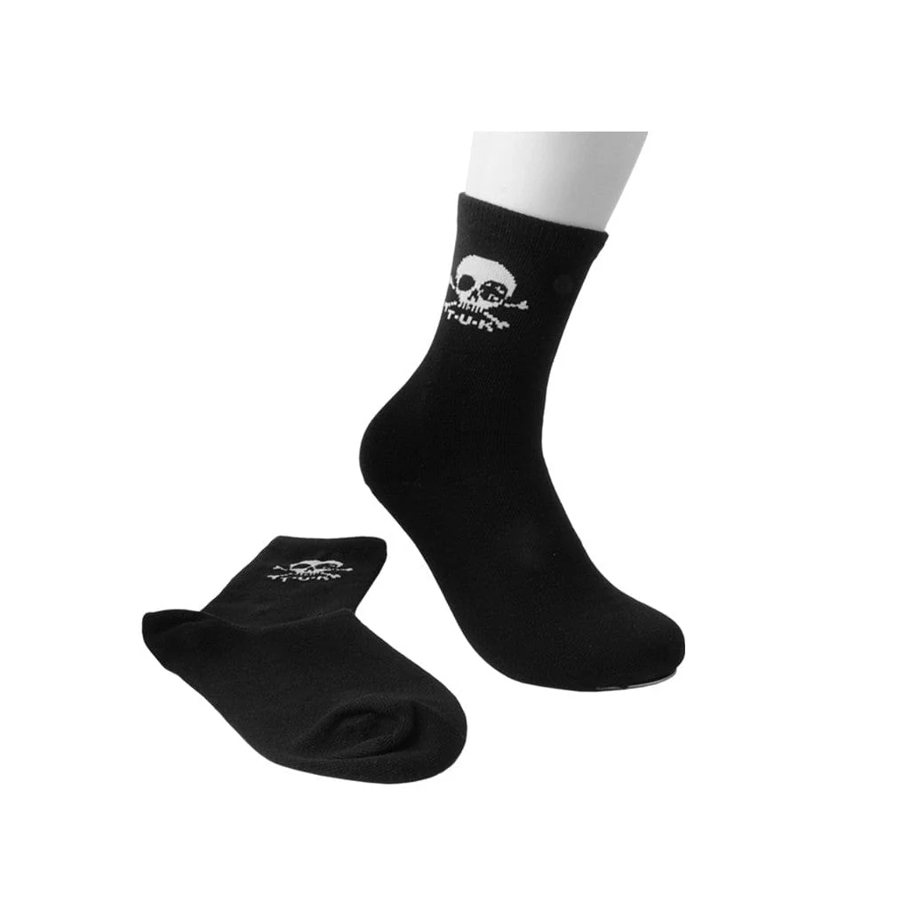 Crew Sock Black Skull Logo - Image 4