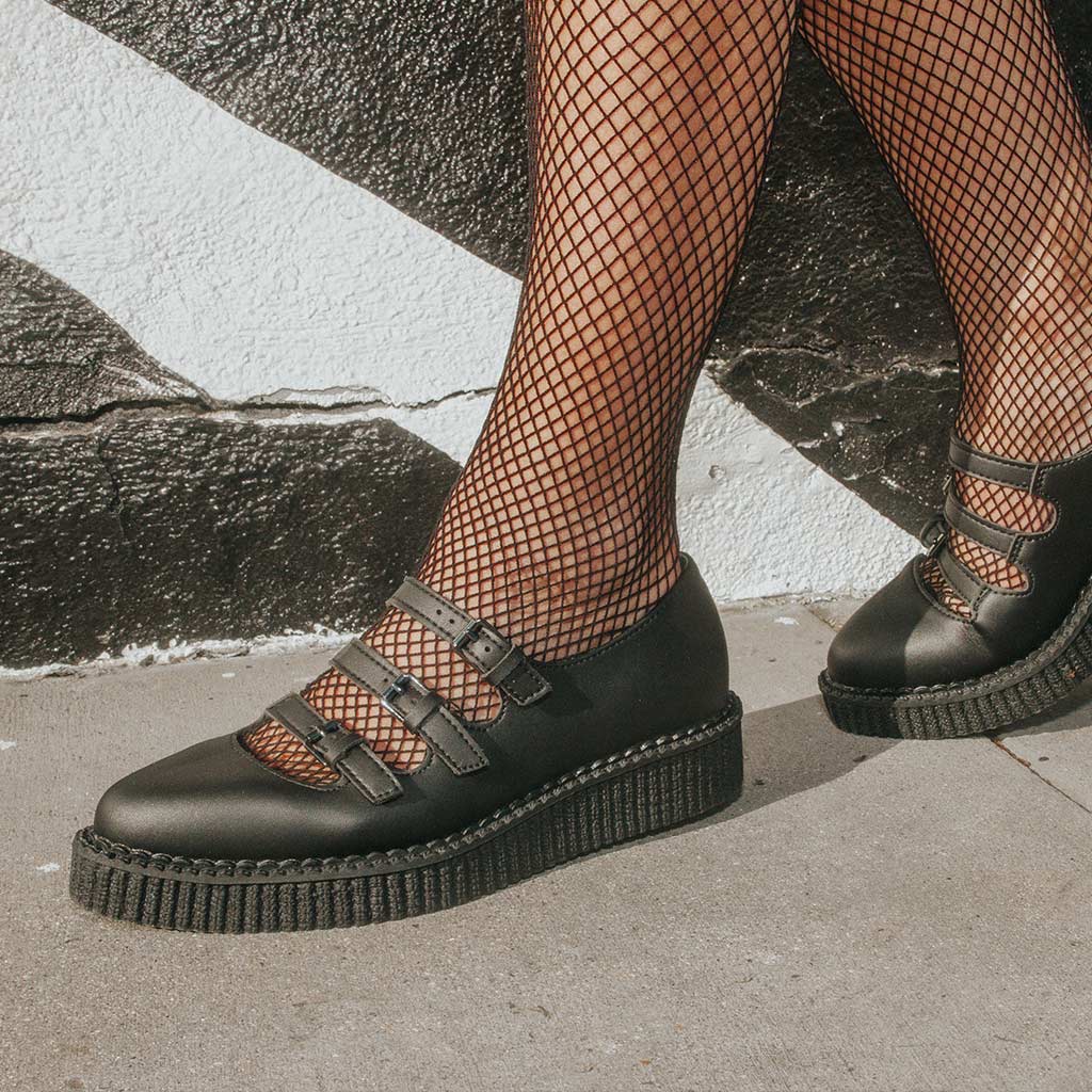 Ballet Creeper 3-Strap Black TUKskin™ - Image 2