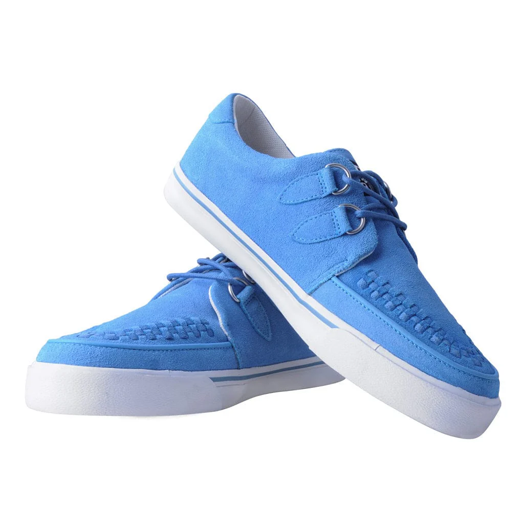 Creeper Sneaker Blue & White Suede - Image 3