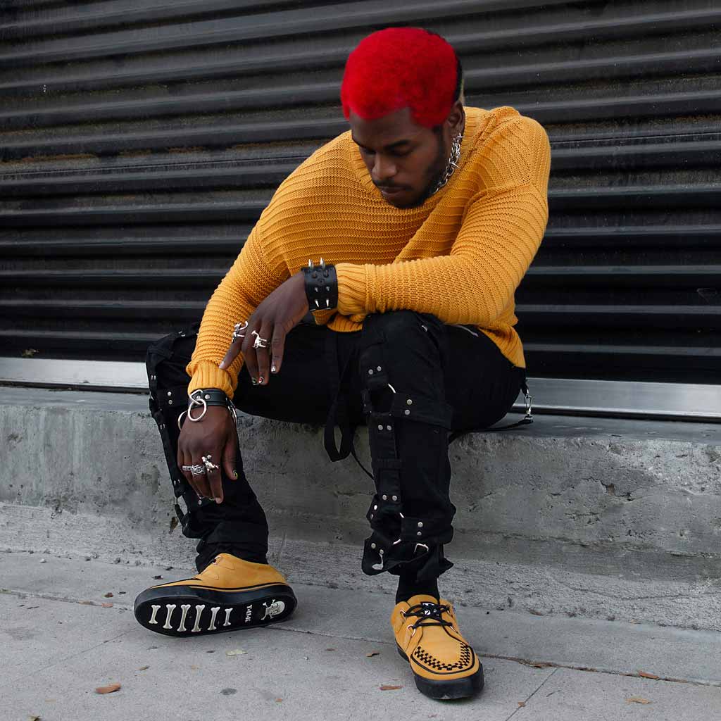 Creeper Sneaker Hot Mustard Suede - Image 2
