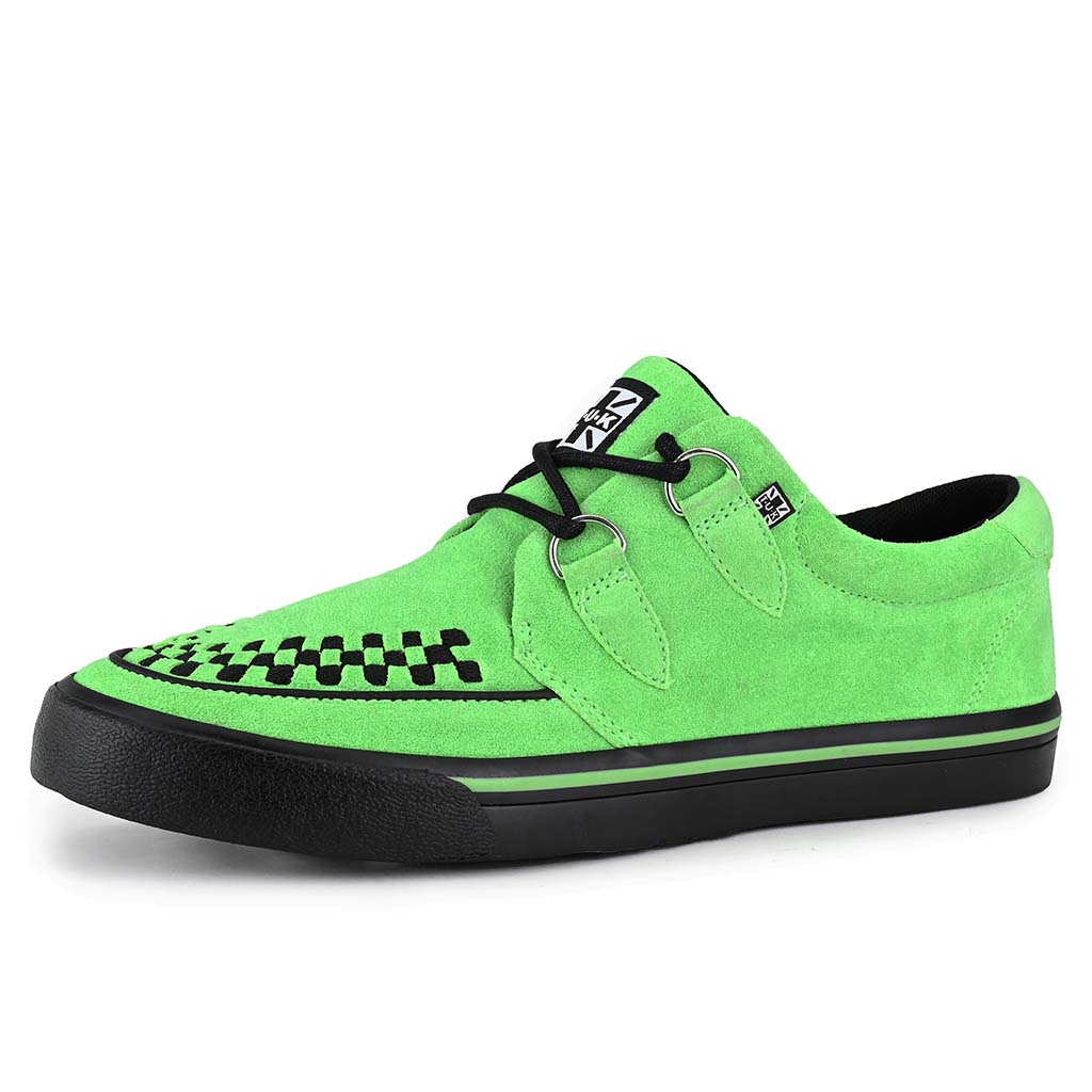 Creeper Sneaker Neon Green Suede - Image 3