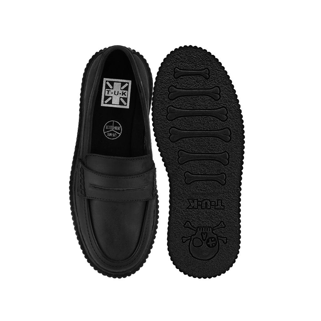 Vintage Creeper Loafer Black Leather - Image 6